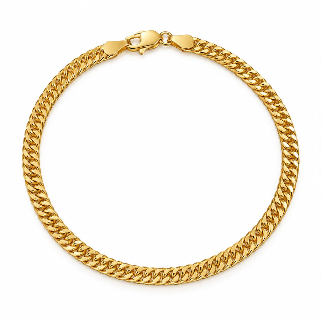 Bracelet Miami en or 18 carats, 19 cm, 4,11 g
