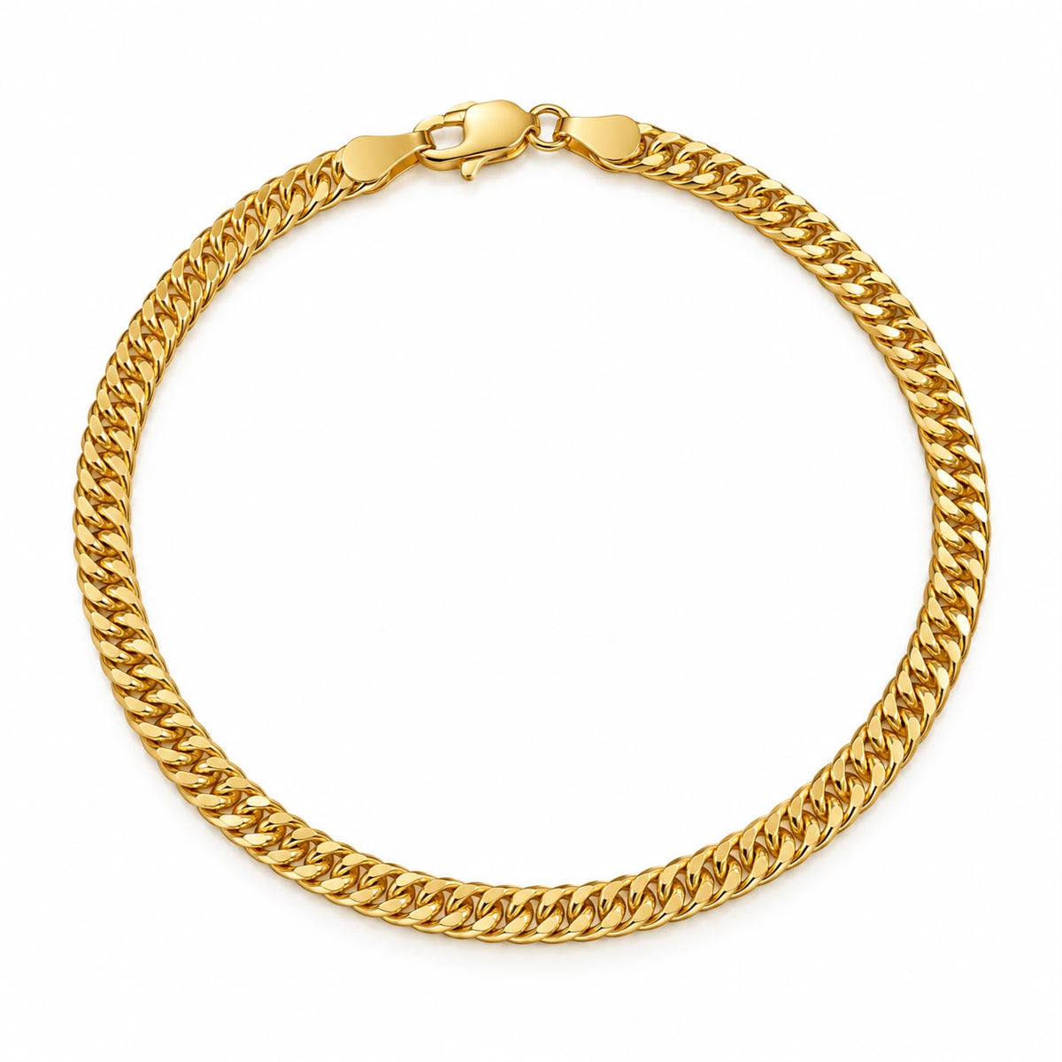 Bracelet Miami en or 18 carats, 19 cm, 4,11 g