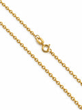 18k gold thin cable chain, 45cm, 0.80g