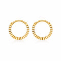 18k gold small Huggies hoops (10mm), 0.67g