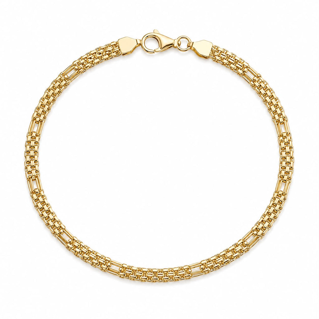 18k gold carpet bracelet, 19cm, 1.86g