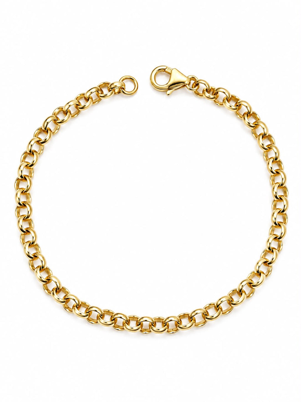 18k solid gold tauco bracelet, 19cm, 3.94g