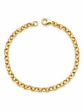 18k solid gold tauco bracelet, 19cm, 3.94g