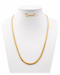 18k gold cobra necklace, 45cm, 6.42g, 4mm thick