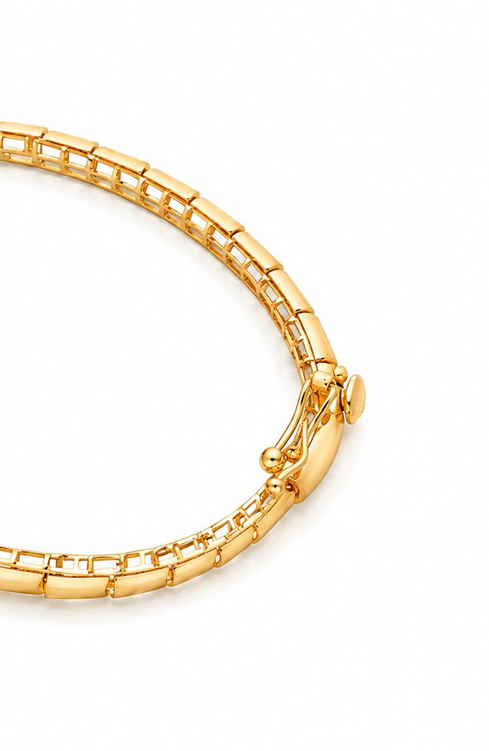 18k gold thin snake bangle, size 16 (small), 5.74g