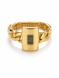 18k gold milano ring size 8, 3.49g
