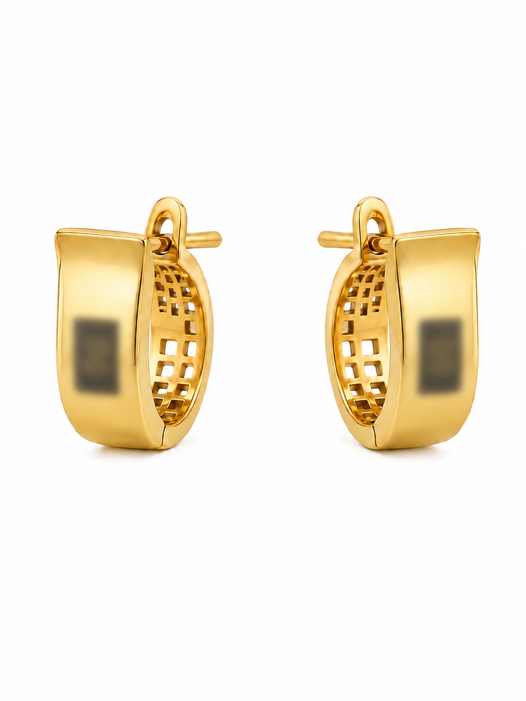 18k gold Milano earrings, clip type, 3.49g