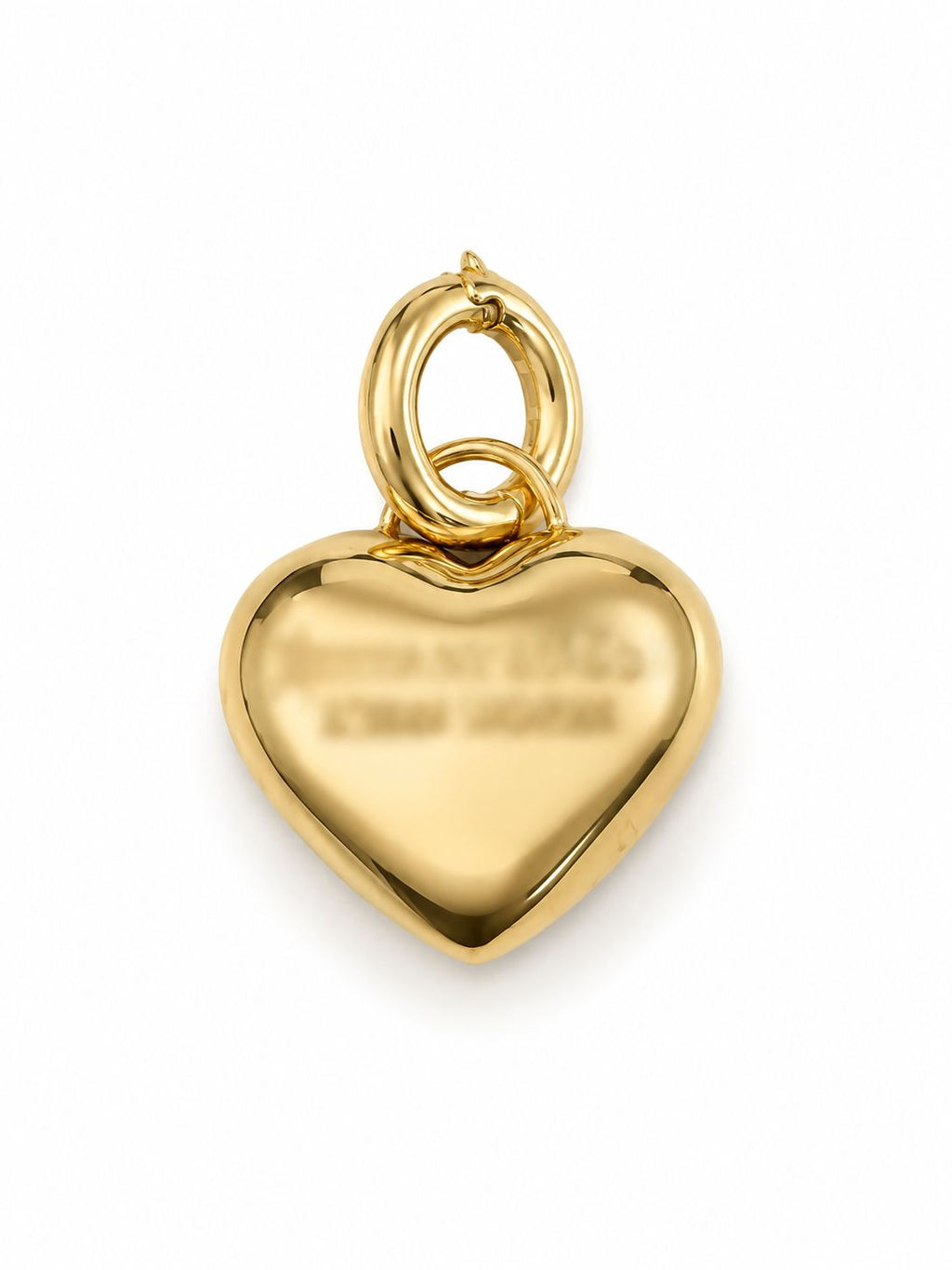 18k gold heart detachable pendant, 3g (can be attached on a bracelet or a pendant for a chain)
