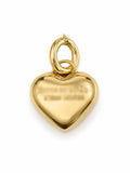 18k gold heart detachable pendant, 3g (can be attached on a bracelet or a pendant for a chain)