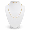 Chaîne à billes en or 18 carats, 3,47g, 45cm