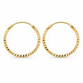 Créoles en or 18 carats, 18 mm, 1,12 g