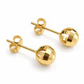 Clous d'oreilles disco 5mm en or 18k, 1.03g