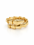 Bague serpent en or 18 carats, taille 8, 3,50 g