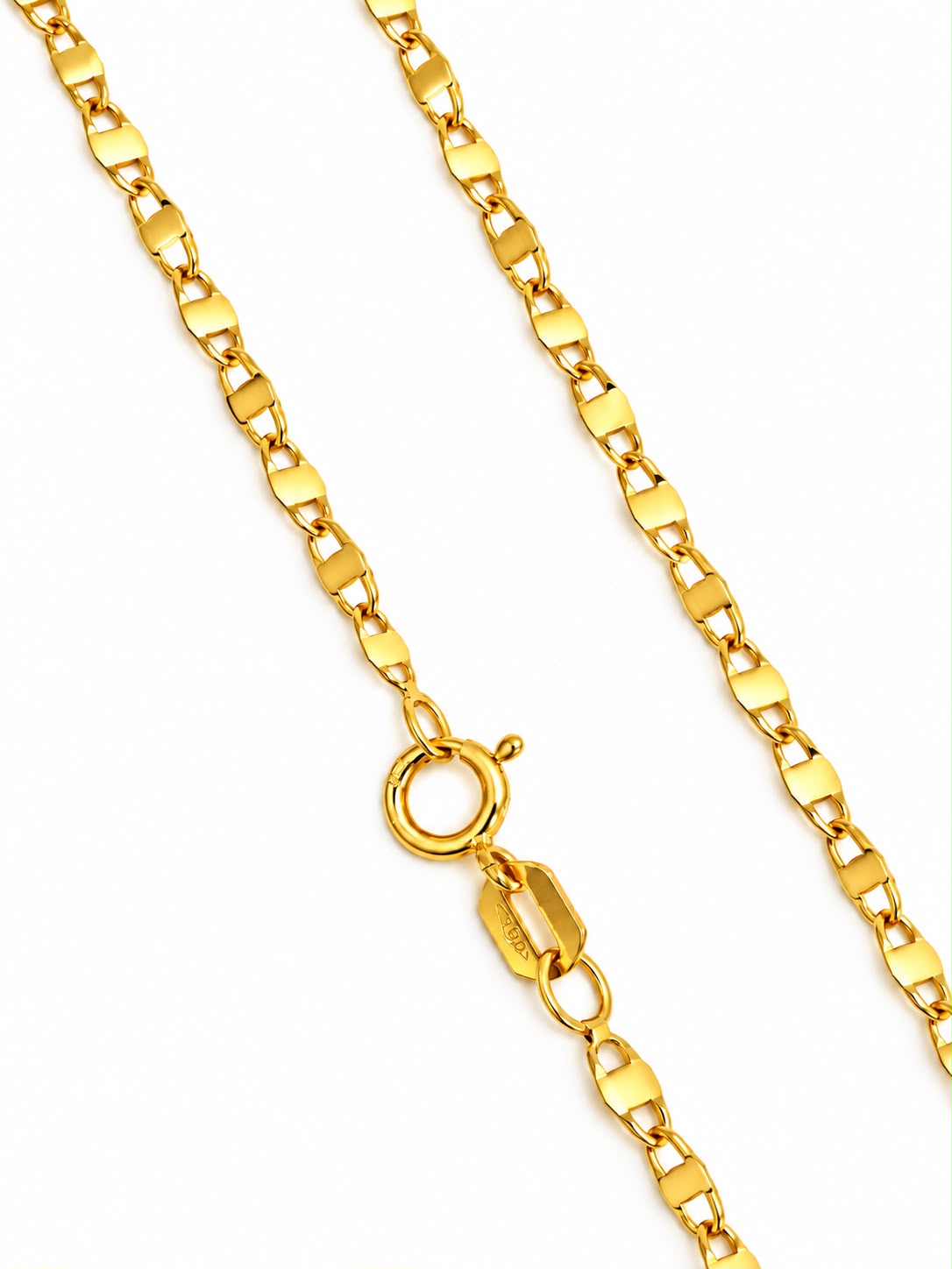 18k gold mirror chain, 1.57g, 40cm