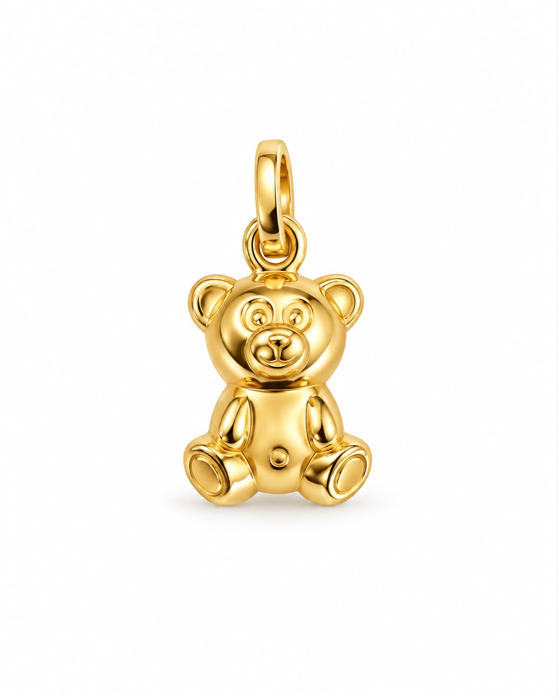 18k gold bear pendant, 1.12g