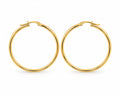 Grandes boucles en or 18 carats, 40 mm, 2,18 g