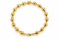 18K Gold Teardrops Bracelet, 19cm, 5.63g