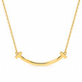 Collier sourire en or 18 carats, 40-45 cm, 1,88 g