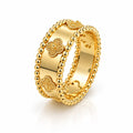 18K Gold Clover Ring, Size 7, 5.12g
