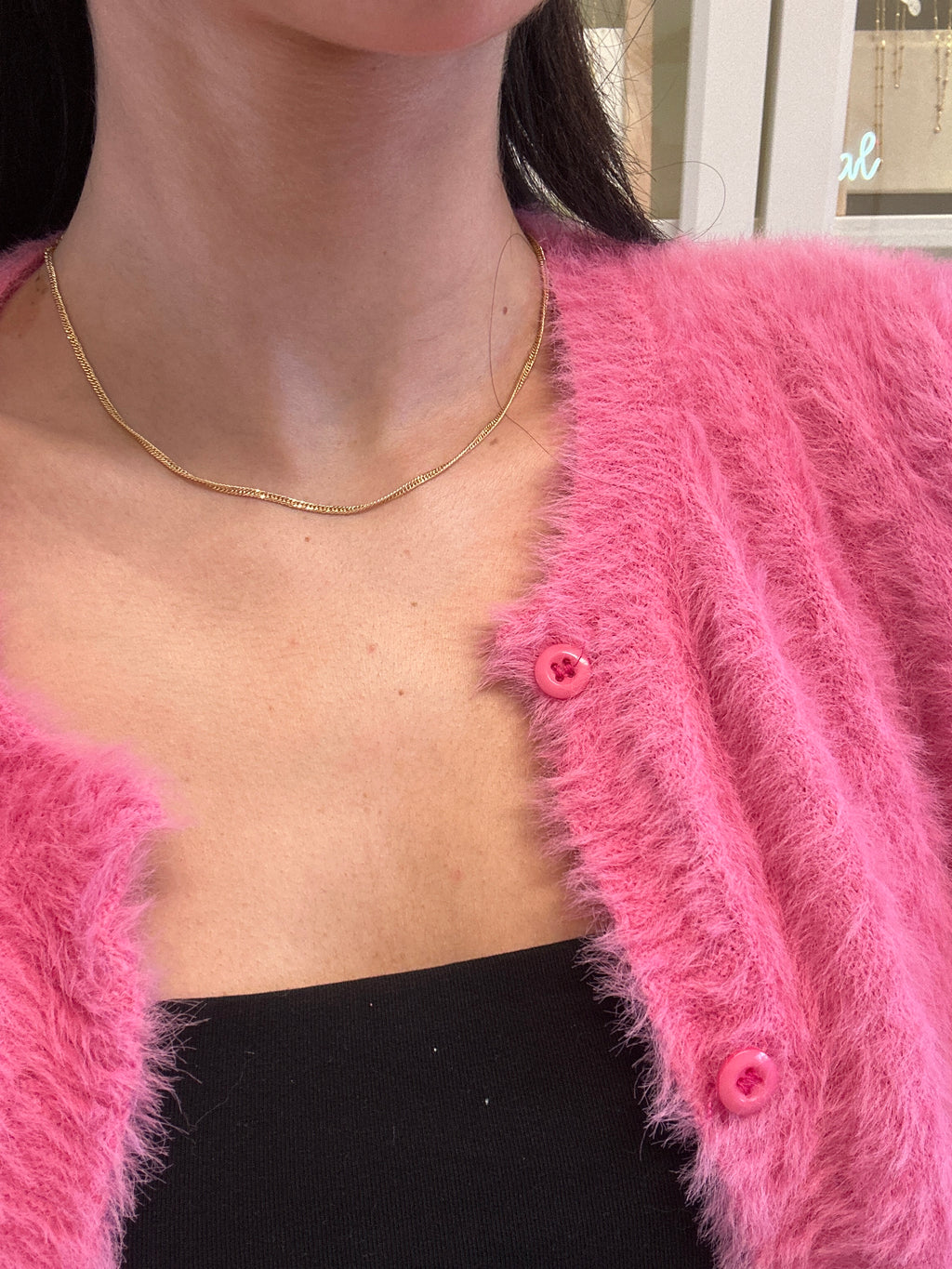 18k gold Miami chain, 2mm, 45cm, 2.44g