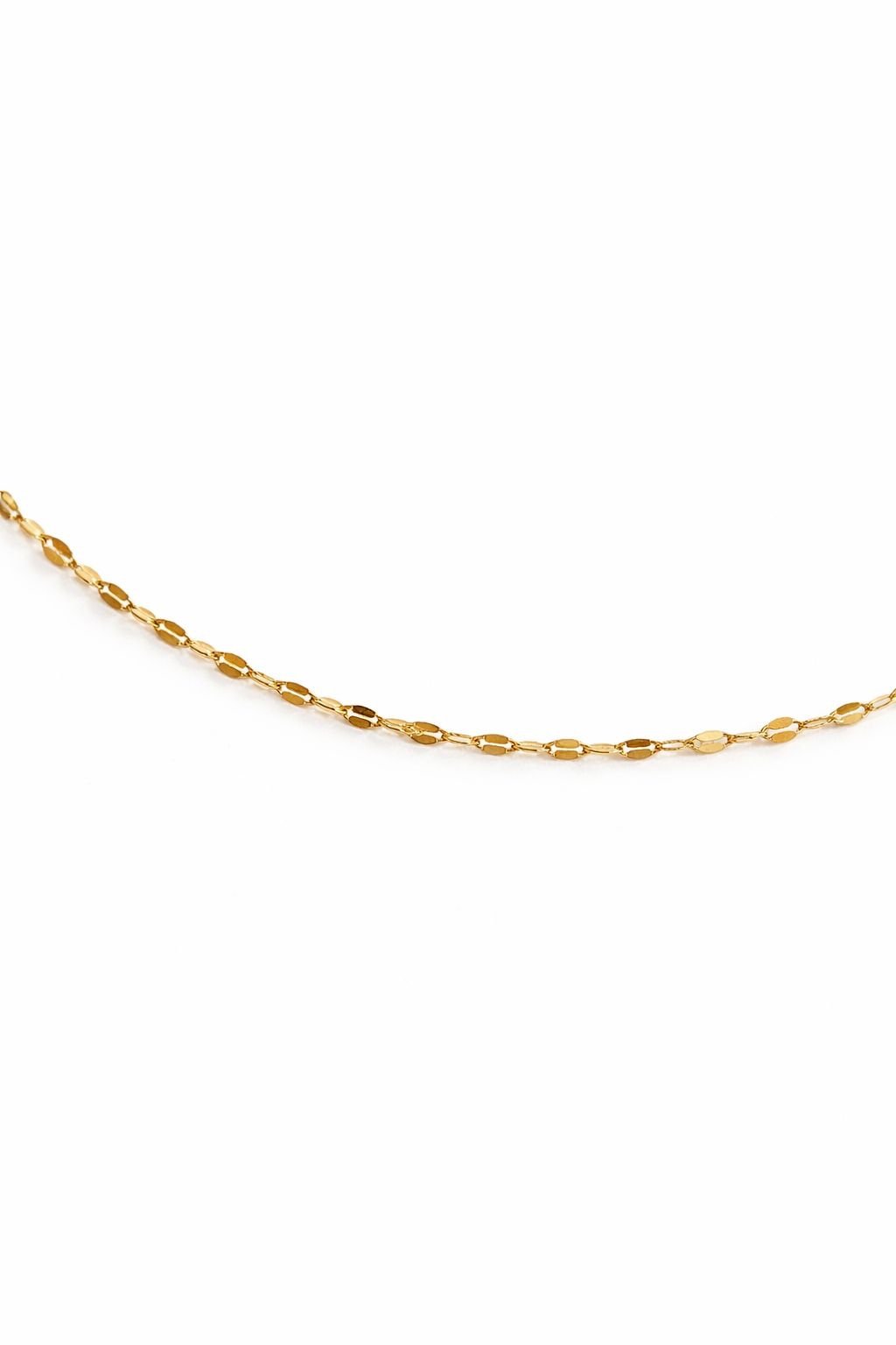 Chaîne miroir d’or 18k, 45cm, 0.94g image 0