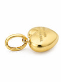 18k gold detachable big heart pendant, 2.99g