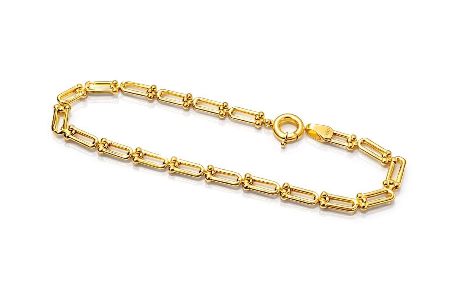 Bracelet d’or 18k style hardware , 18.5cm, 3.58g image 0