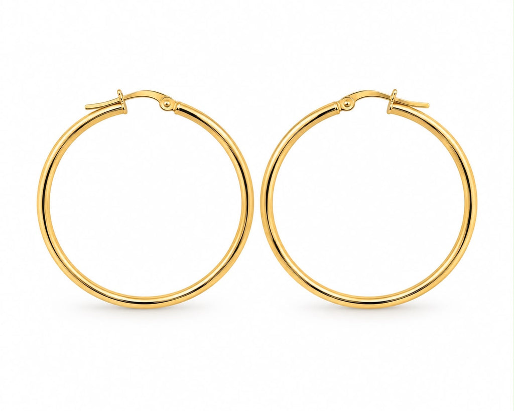 18k gold hoop, 35mm, 2.28g