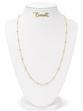 18k gold beaded chain, 45cm, 2.15g