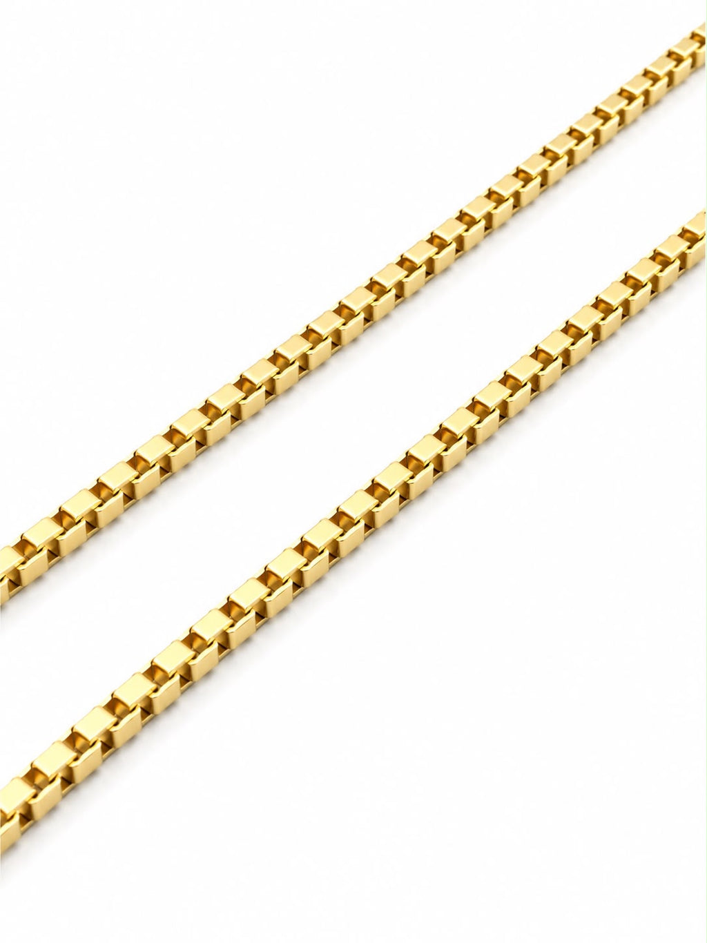 18k gold box chain, 50cm, 3.93g