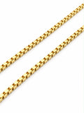 18k gold box chain, 50cm, 3.93g