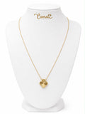 18k gold clover necklace, 45cm, 5.37g
